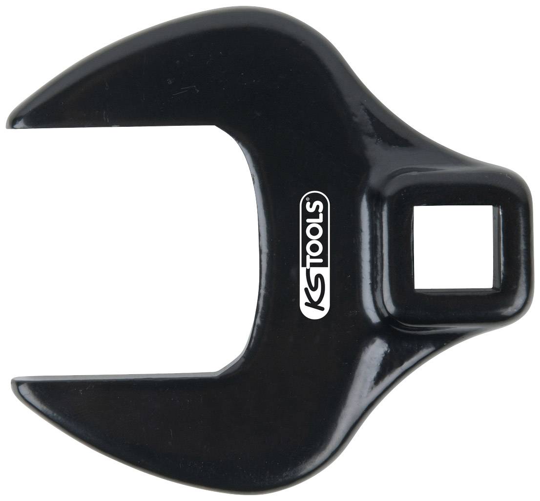A black, curved adjustable spanner with a rectangular opening and 'KS Tools' logo in the centre.