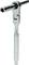 Ratchet with adjustable head and base. Slender, silver design with ergonomic handle for precise working in confined spaces.