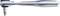 A silver ratchet tool with a Phillips head bit, shown from the side; suitable for manual screw-related tasks.