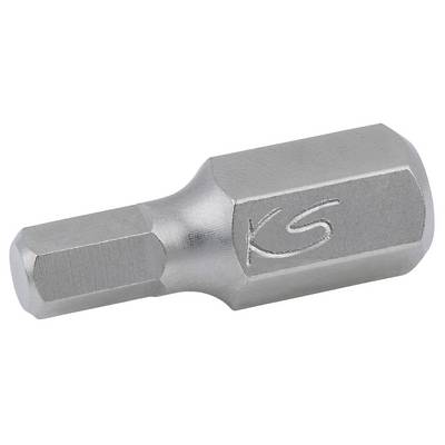 Hexagonal metal bit with 'KS' logo, likely suitable for screw-related work.