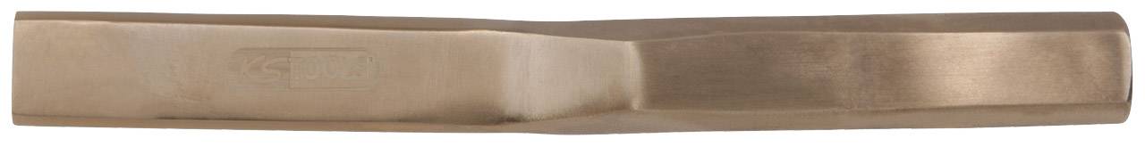 A rectangular, slightly curved metal tool without any visible markings or embellishments.