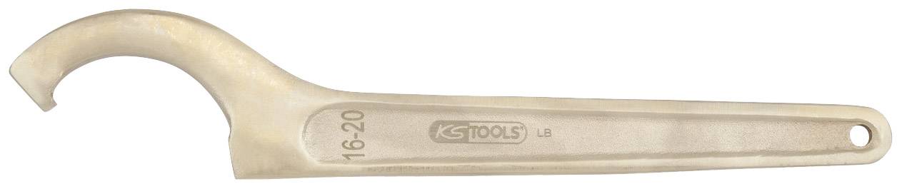 Metal hook spanner, stamped with 'KS TOOLS 16-20'.