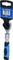 Short ratchet spanner with ergonomic blue-black handle and product packaging with the number 'BT020996'.