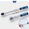 Telescopic ratchet extending from 220 to 320 mm, with rubber-coated handles for improved grip. Shown above with 3/8 inch, 10 mm spanner size.
