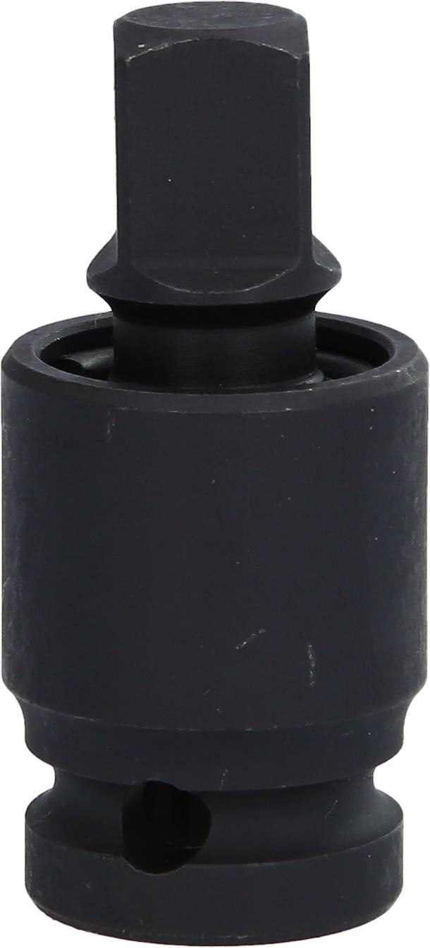 A black socket key adapter with a square head and a round body, used for connecting tools.