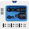 'Six-piece adapter set in a blue box, comprising two large adapters, three small adapters and an extension piece.'