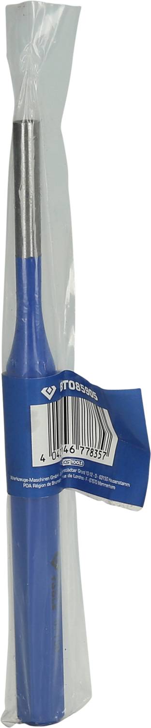 A blue ballpoint pen by the brand 'Motif' in a transparent packaging with a barcode label.