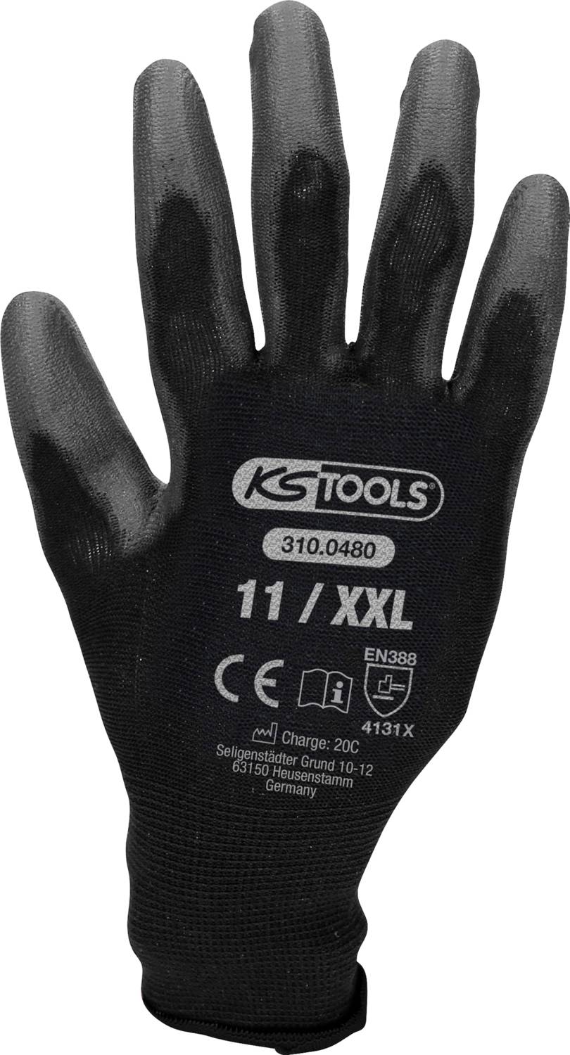 KS Tools 310.0480 310.0480 Protective glove Size (gloves): 11 EN 388 12 pc(s)