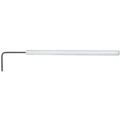 'Long, rounded-handle Allen key, suitable for hard-to-reach areas.'