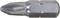 A cross-head screwdriver bit made of metal with a silvery sheen, suitable for screws with a Phillips head.