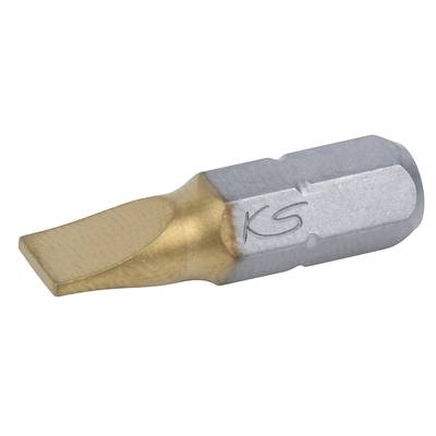 KS Tools 911.2623 Slot drive bit 5.5 mm Tool steel titanium-coated C 6.3 5 pc(s)
