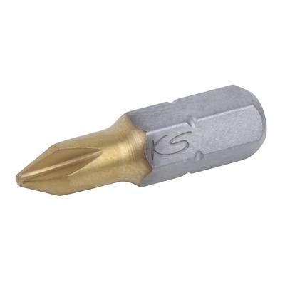 KS Tools 911.2641 9112641 Philips bit PH 3 Special steel titanium-coated C 6.3 5 pc(s)