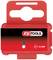 Red plastic tool case from KS Tools, suitable for 5 inserts, with size '1/4" 25 mm'.
