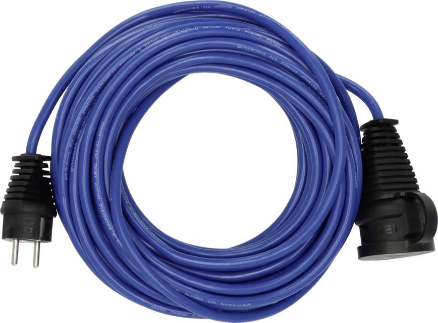 Image of Brennenstuhl 9123020536 Current Cable extension Blue 15 m N05V3V3-F 3G 1,5 mm² Oil-resistant, UV-resistant