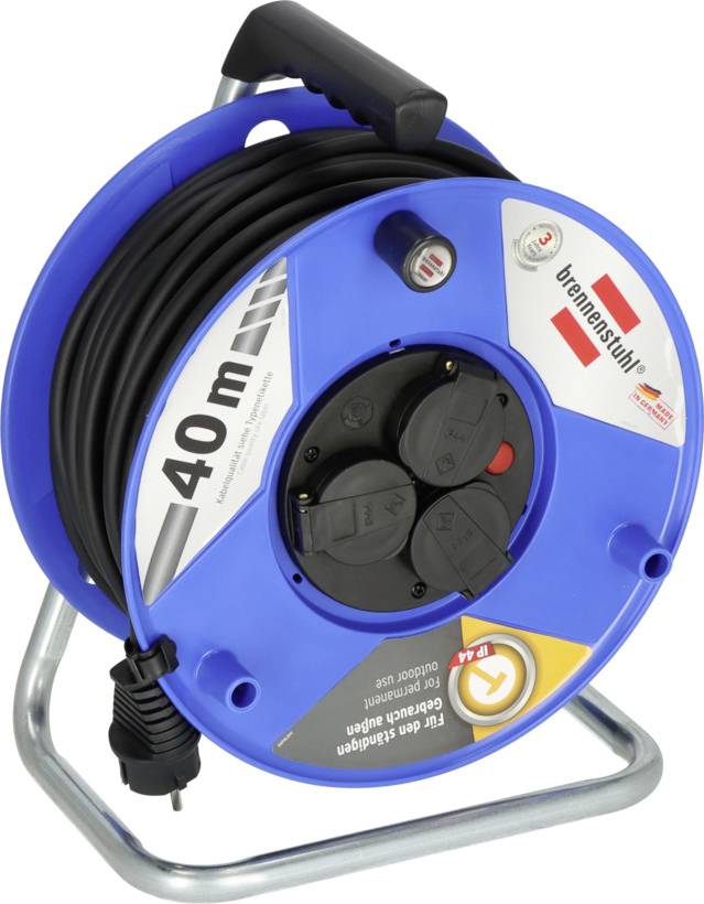 Brennenstuhl 9123020540 Cable reel 40 m Black PG plug