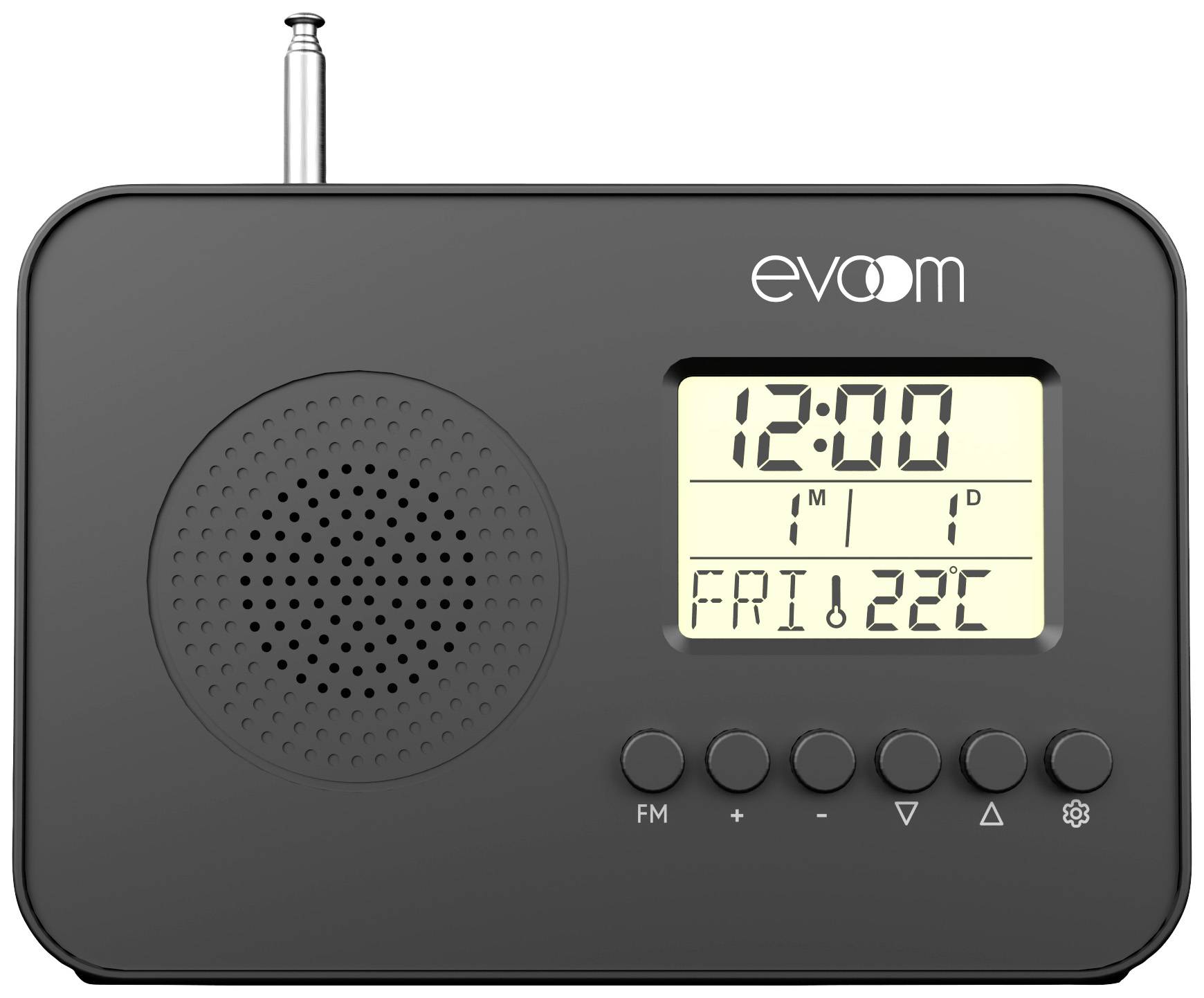 Image of Lekio EV306148 Pocket radio FM Alarm clock Black