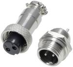 Round connector, GX 12, 2-pin