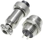 Round connector, GX 12, 2-pin