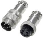 Round connector, GX16, 5-pin
