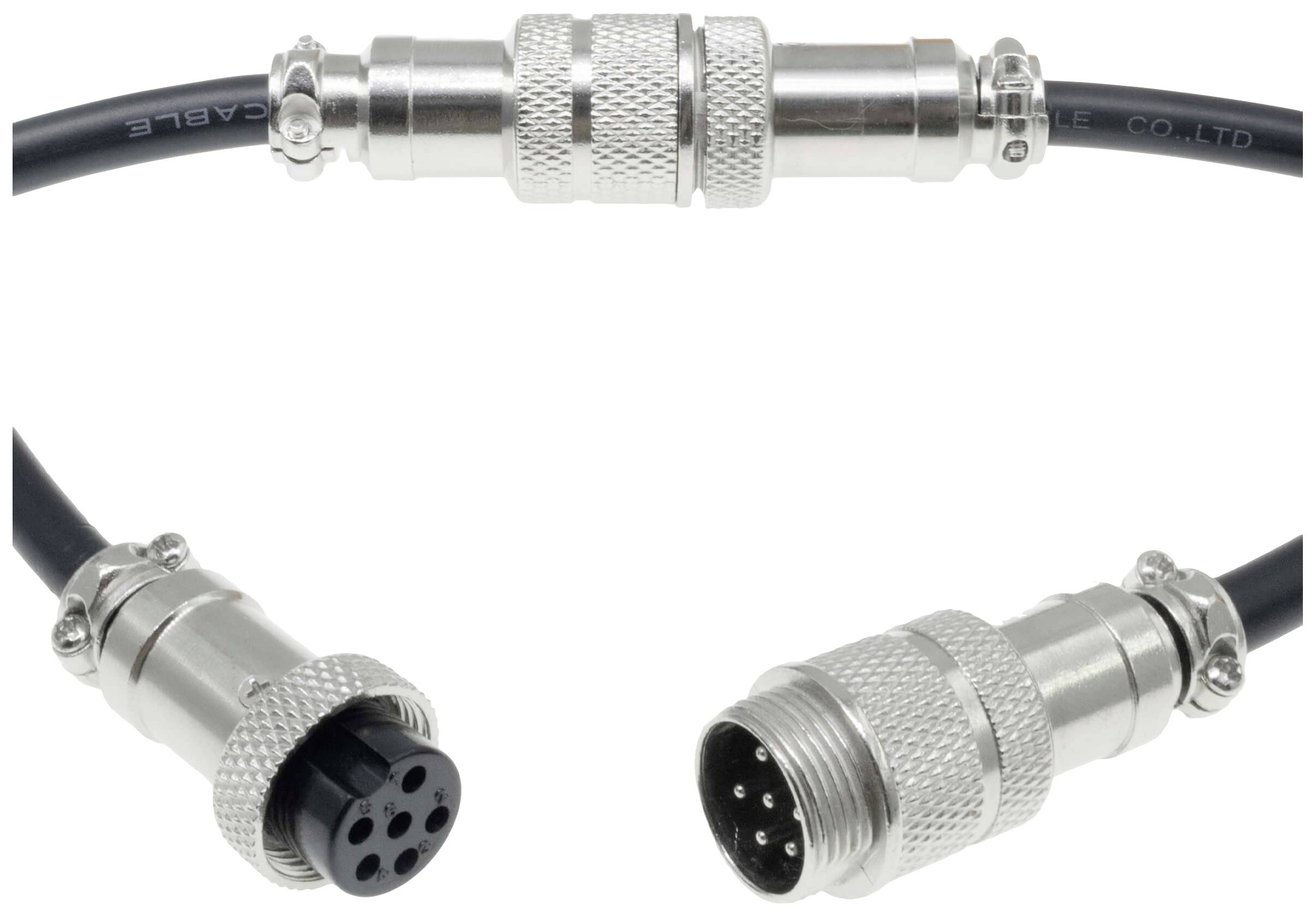 'A two-pole connector for industrial cable applications with plugs and sockets that enable secure data and power transmission.'