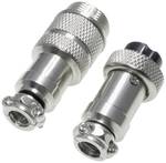Round connector, GX16, 9 pin