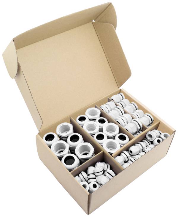 Quadrios 2102CA113 Cable gland set PA66 White 60 pc(s)