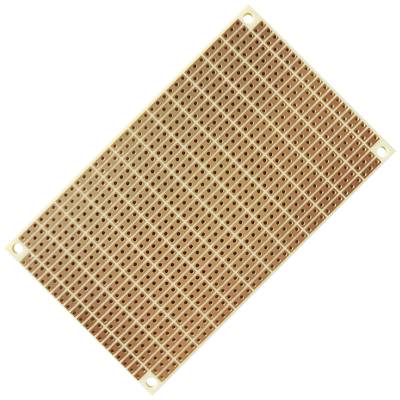 Brown perforated stripboard with evenly distributed holes, used for electronic circuits and DIY projects.