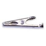 Mini Crocodile clip, nickel-plated steel