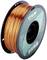 Roll of copper-coloured 3D printer filament by the brand eSUN, type eSilk-PLA. Ideal for smooth and glossy print surfaces.