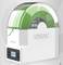 A white eSUN eBOX filament dryer with green filament and a digital display showing '0003'.
