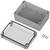 'Housing with a removable, transparent cover and four screws. Suitable for protecting electronic components.'<br><br>Note: The translation is already in British English, maintaining the technical and precise language of the original German text.