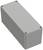 Rectangular grey enclosure with rounded corners. Suitable for electronic components, screws visible at the corners.