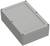 Rectangular grey enclosure with rounded corners and screw holes on the sides, suitable for electronic components.