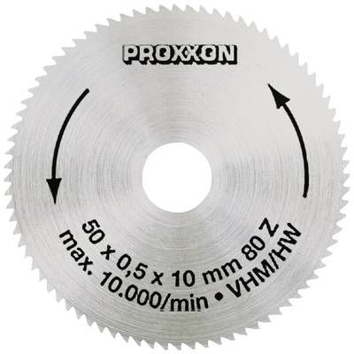 Proxxon  28011 Carbide metal circular saw blade 50 x 10 x 0.5 mm Number of cogs: 80 1 pc(s)