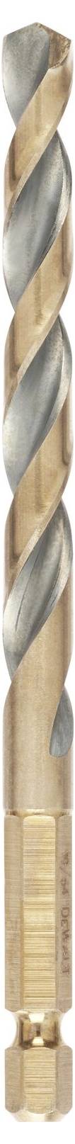A metal drill bit with a spiral design, suitable for precise drilling in hard materials.