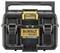 DeWalt ToughSystem 2.0 battery charger in a robust, black case, which is suitable for storage and transportation.