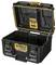 Open black DeWalt tool case with 'ToughSystem 2.0' and '18V Charger' labelling on the inside of the lid.