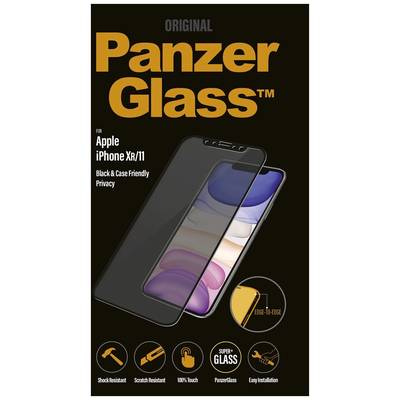 PanzerGlass Privacy Glass screen protector Apple iPhone 11, iPhone XR 1 pc(s) Anti-fingerprint, antibacterical, Privacy