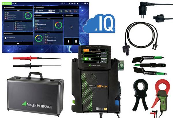 Gossen Metrawatt PROFiTEST MF XTRA Profi-Set VDE tester kit, Electrical tester set Calibrated to (DAkkS standards) VDE standard 0100, 0100-600, 0105, 0113, 0411, 0413