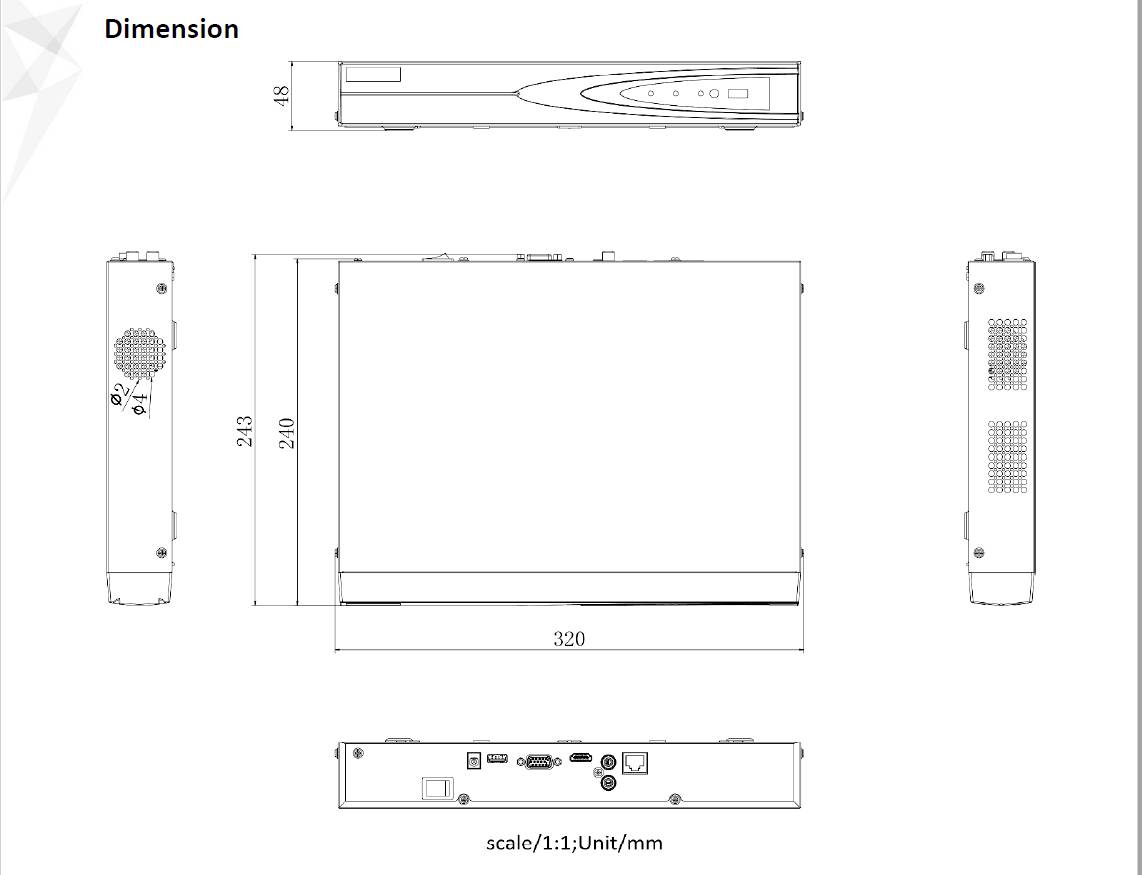 HIKVISION DS-7604NXI-K1 AcuSense NVR 4-channel Network video recorder-2