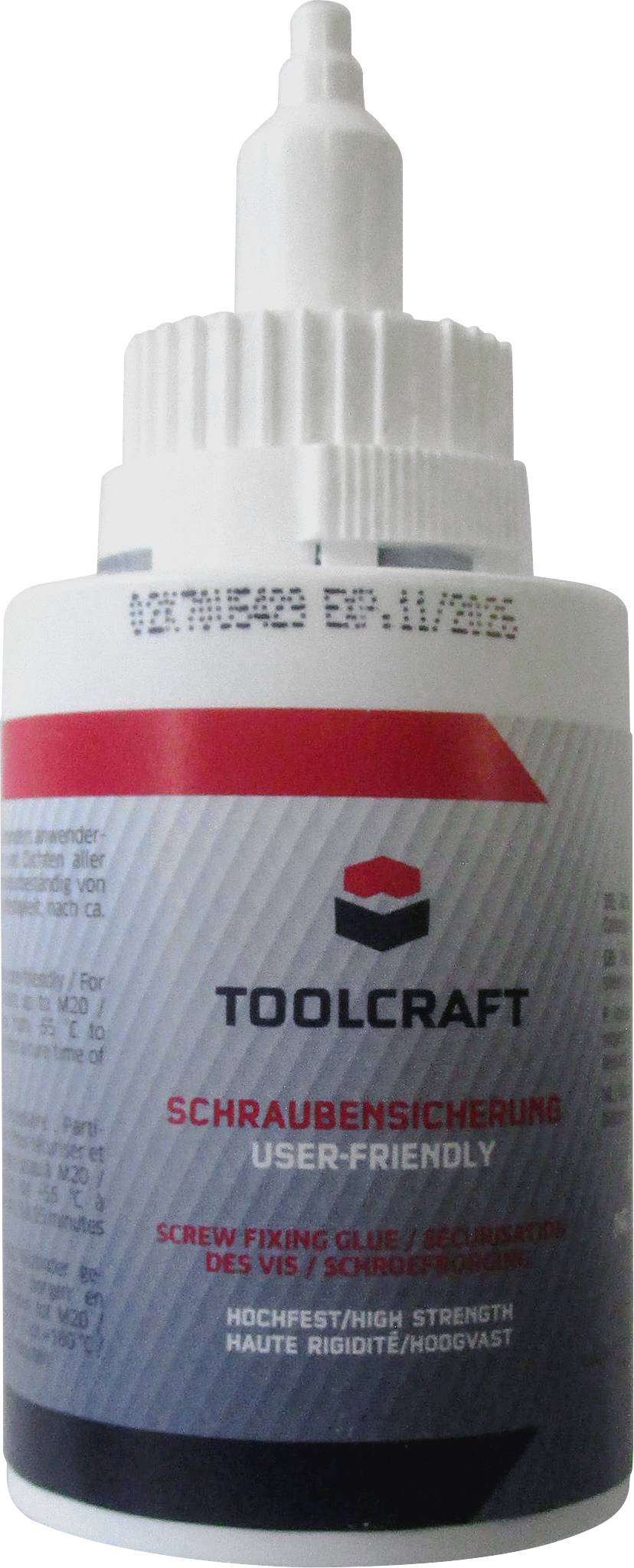 TOOLCRAFT TO-8192499 Screw locking varnish Strength: high 50 ml