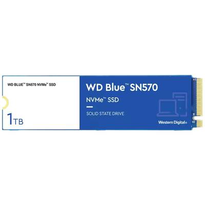 Western Digital Blue™ SN570 1 TB NVMe/PCIe M.2 internal SSD  M.2 NVMe PCIe 3.0 x4 Retail WDS100T3B0C