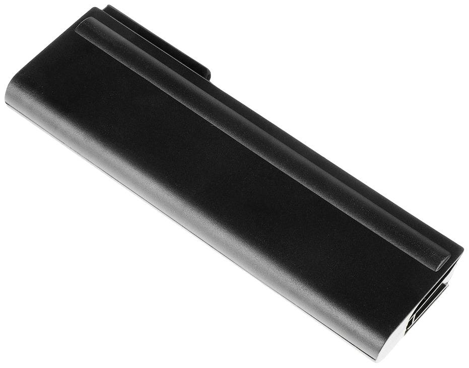 Black, rectangular plastic item with two USB ports on the side. Could be an adapter or charger.