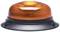 An orange warning light on a black base, often used on vehicles or machinery to signal caution or alert.