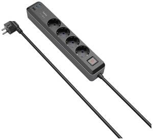 Hama 00223189 Power strip (+ switch)  Black PG connector 1 pc(s)