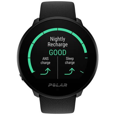 Intelligent watch displays 'Nightly Recharge GOOD' with ANS and sleep values.