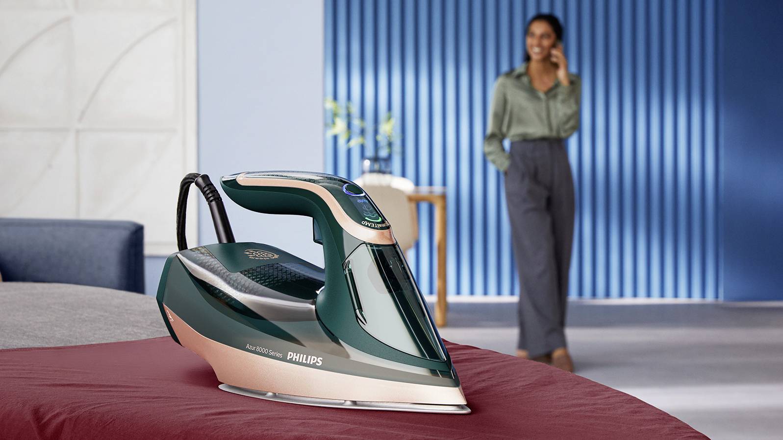 Philips Azur 8000 Series Steam iron Green 3000 W | Conrad.com