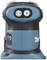 Electric tool in blue with a black handle, two speed levels on a circular display; brand logo visible on the top surface.