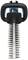 Hedge trimmer with black handles and silver blades. Front view of cutting blades, suitable for garden work.<br><br>Note: There is no need for translation here as the text is already in English.