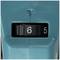 Rotary dial with numbers 6 and 5 on a blue device, set to 6. Indicator points to the selected number.